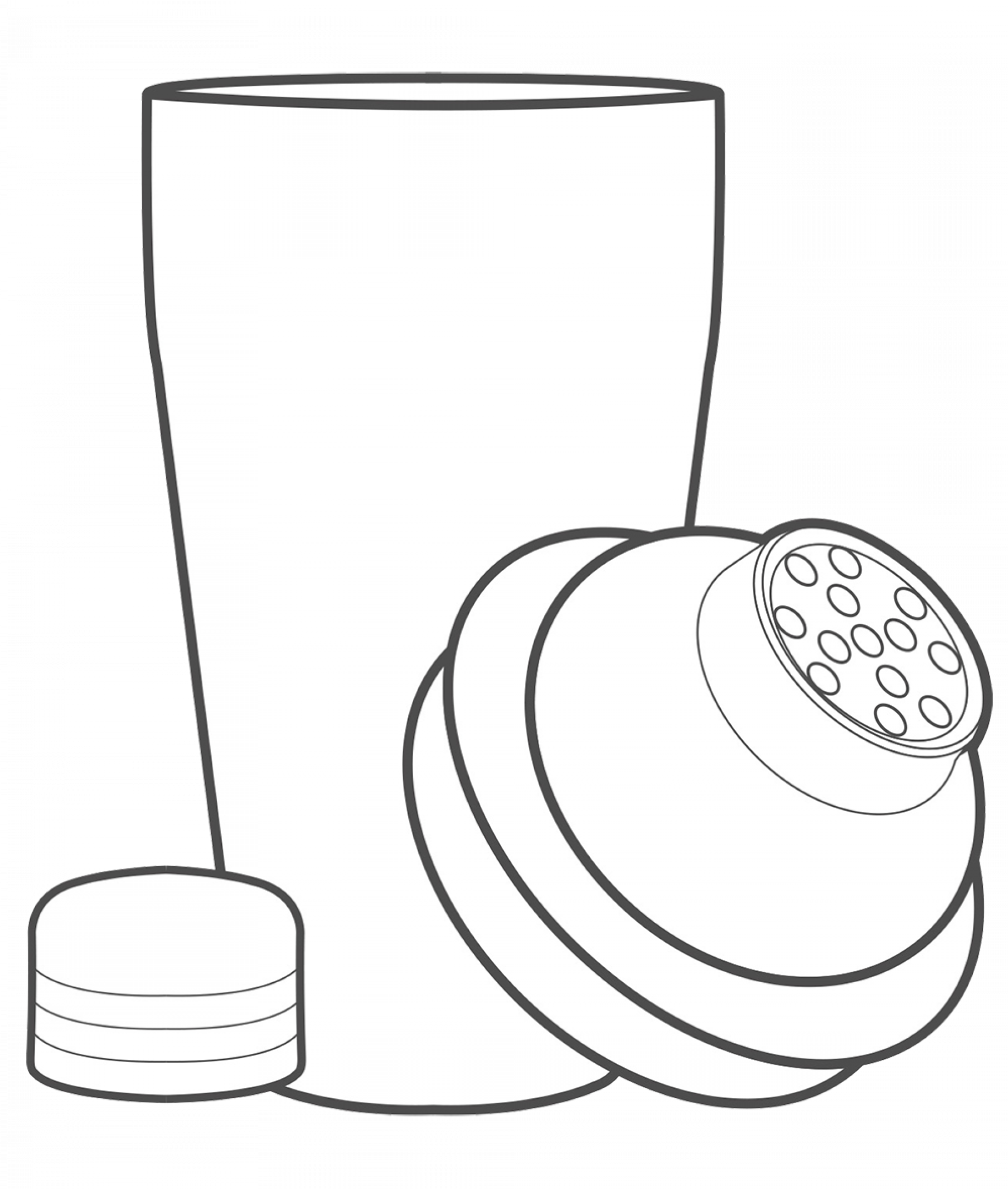 Cocktail Shaker and Strainer